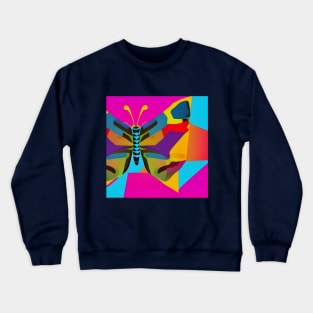 Rainbow Butterfly Crewneck Sweatshirt